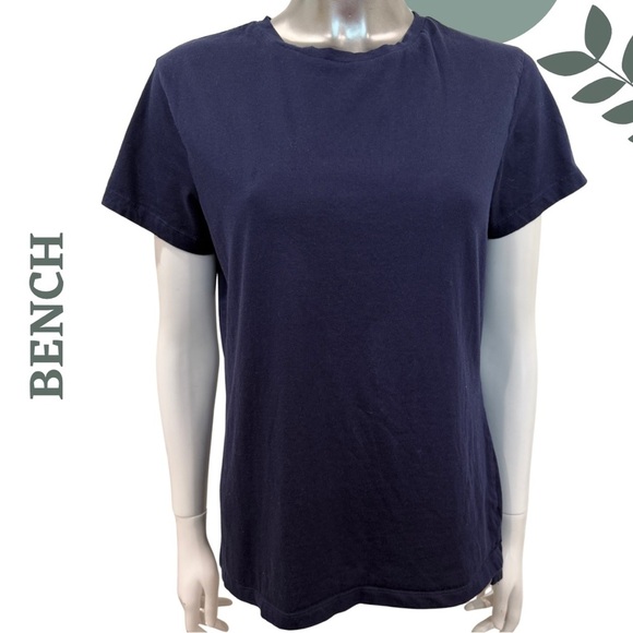 🛍️3/$40 BENCH Cotton T-Shirt Bundle – 2 Pack Pink Navy Blue Short Sleeve Medium - Picture 2 of 8